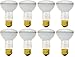 Sterl Lighting – 8 Pack, R20 Reflector Frost Incandescent Bulbs, 45W, 120V 4.13Inch 240Lm 2700K Warm White, E26 Medium Screw Base, Dimmable Spot Indoor Flood Lights, Recessed Cans & Track Fixtures