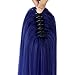 Miss U Hair Cosplay Hair Long Straight Purple Pink Strands Clip In Claw Ponytail for Kids and Adult (purple blend pink)