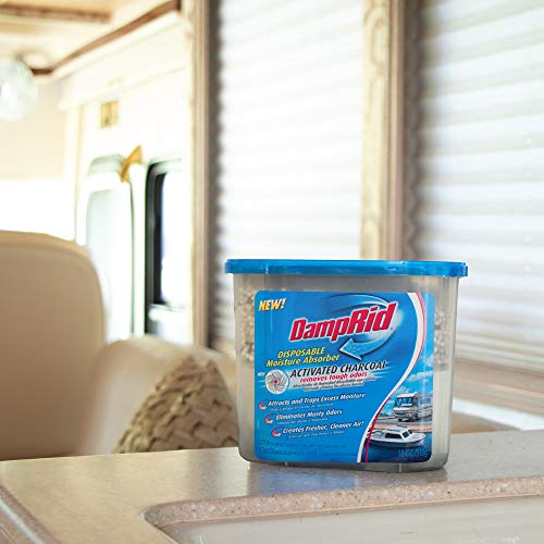 DampRid Disposable Moisture Absorber with Activated Charcoal, 1 lb, 2