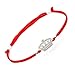 Handmade Pride Royal Crown Bracelet - 925 Sterling Silver Charm Pendant - Inspirational Love Friendship Adjustable Evil Eye Protection Red Rope Bracelets for Girls Boys Women Men Princess 
