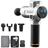 Massage Gun Handheld Deep Tissue Muscle Massager Portable Profession Massager For Muscle Aches Recovery and Fitness Relax With 6 Adjustable Speed and 4 Attachments