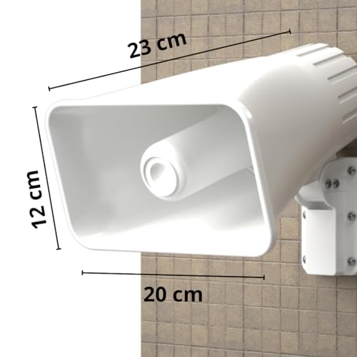 Clicklife Sirena de Alarma Vecinal con 6 Controles Remotos, Frecuencia 433 MHz, 30W, Resistente a la Intemperie, Ideal para Hogares, Negocios y Escuelas