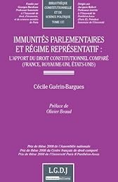 Immunités parlementaires et régime représentatif