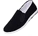 APIKA Chinese Traditional Old Beijing Shoes Kung Fu Tai Chi Shoes Rubber Sole Unisex Black (CHN39 (US:Men 7/Women 8.5))