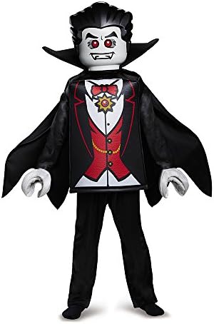 Disguise Lego Vampire Deluxe Costume, Black, Large (10-12)