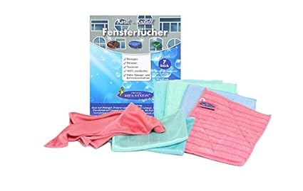AQUA CLEAN Kristall Karat Fenstertücher Systemreinigung 7tlg.