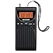 PEAKEEP Portable Pocket Handy FM Radio with Earphone Jack and Beep Alarm, Easy Set Battery Operated