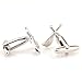 Covink Crossed Silver Oars Cufflinks Rowing Boat Paddles Cuff Button for Oarsman Rowers Paddle Pullers Yacht Fans with Gift Bag (Oar)