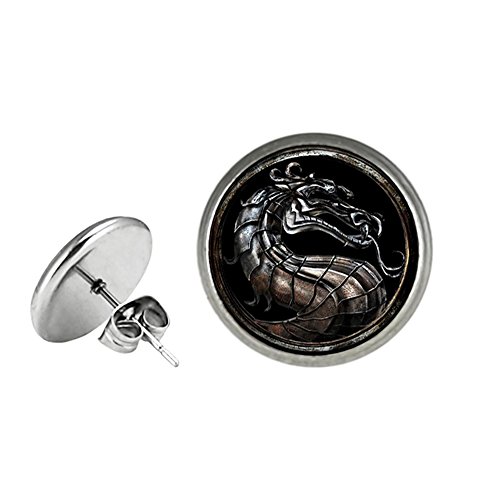 Mortal Kombat Post Stud Earrings Character Cartoon Superhero Gaming Console PC Games Logo Theme Cosplay Premium Quality Detailed Jewelry Gift Series