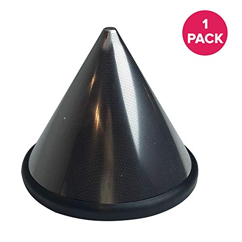 Think Crucial Washable & Reusable Stainless Steel Cone Coffee Filter Fits Chemex-Brand 6, 8 & 10 Cup Think Crucial Washable & Reusable Stainless Steel Cone Coffee Filter Fits Chemex-Brand 6, 8 & 10 Cup