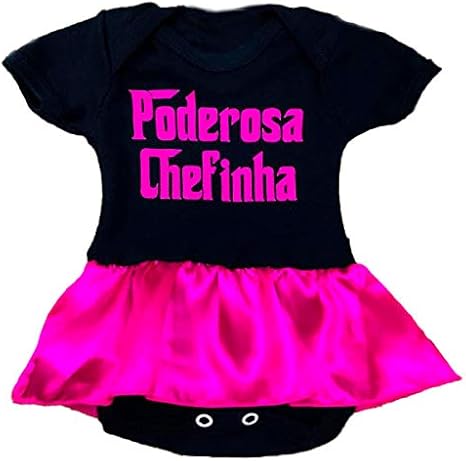 Body Bebe com Saia - Frases Engraçadas Menina Body Infantil