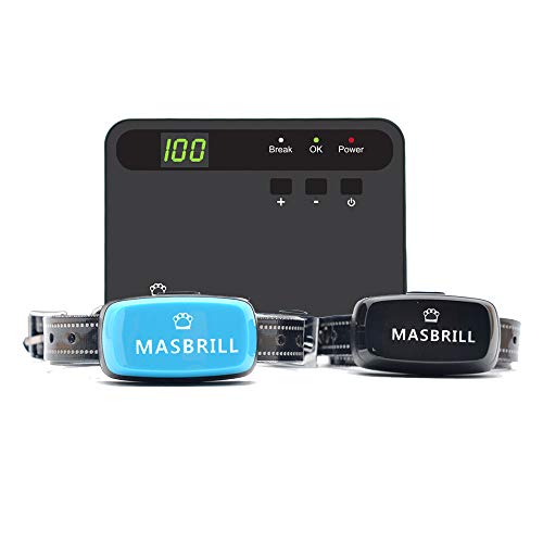 MASBRILL Electric Dog Fence, Invisible Underground Fence Containment Systerm, Suitable for Small, Medium, Big Dogs, Best Pet Safety Solution, Equip 2 Rechargeable W (for 2 Dogs) - Thumbnail 6