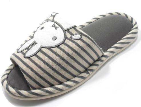 KNP GREEN LIFE Comfortable Women house slippers with Bunny 3102A(L(9-10)/39-40 L EU, GREY)