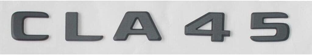 Black Trunk Letters Number CLA 45 Emblems Badges for Benz CLA45 AMG