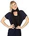 Kiddo Care Nursing Cover Infinity Nursing Scarf for Breastfeeding (Bold Black)