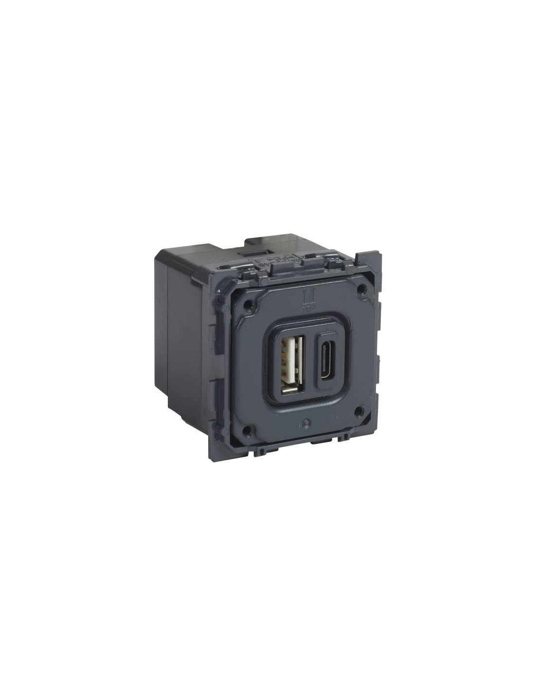 Legrand Céliane 067465 Dual USB Charger Type A and Type C, 3A, 15W