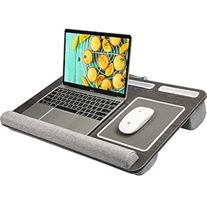 HUANUO Laptop Tray, Lap Desk for Laptop, Laptop Cushion, Laptop Stand for Bed, with Built in Mouse Pad & Wrist Pad for…