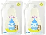 Dapple Baby Bottle Dish Liquid, Refill Pack of 2 Unscented (68 Total Fluid Oz)