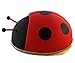 Kids Ladybug Backpack for Girls, Cute and Adorable with Free Drawstring Bag (Red)