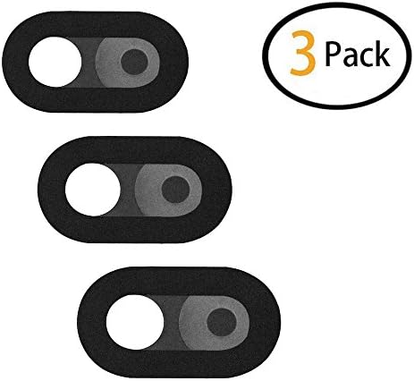 MEEAJA Webcam Privacy Cover - Webcam Covers Compatible for iPhones, iPads, Laptops, MacBook, MacBook Pro, iPads and More, Protects Your Privacy Online, Ultra Slim and Logo-Less Design, 3 Pack