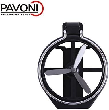 PAVONI® Universal Drink Bottle Cup Holder Stand Vent Holder Mount for Car Auto Truck Vehicle Folding, This Product Comes with a Small Fan.