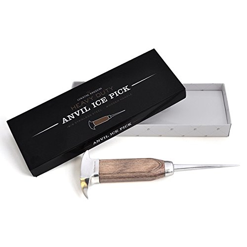 Anvil Ice Pick (Wood and Stainless Steel)