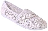 AimTrend Women's Mesh Canvas Slip On Fashion Shoe Flats