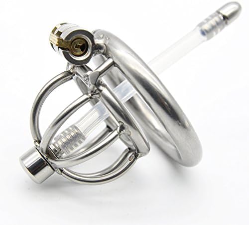 Bondage Masters Male Chastity Device, Removable Urethral Tube with Air-Flow Tip, Black