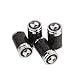 CzlpV 4pcs Carbon Fiber Auto Car Wheel Tire Air Valve Caps Stem Cover fit for BMW (Style 2)