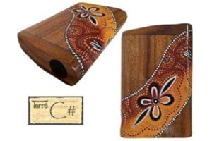 Percussion Compact Travel Pocket Didgeridoo, Toned Cis (10" x 5")
