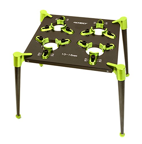 Integy RC Model Hop-ups C27105GREEN Team Workstation & Shock Rebuild Stand for Shock Size 10mm-16mm