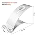 Apple Watch Dock, iPhone SE Dock, iVAPO [Charging Dock] Aluminium Apple Watch Series 2/1/Nike+ Charging Stand, iPhone Holder with 2 Comfortable Viewing Angles (MM609) (Silver)