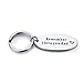 Udobuy Stainless Steel Daddy Father's Gift Keychain - Remember I Love You Dad Keychain Personalised Dad Daddy Gift Present Keychain Christmas Gift