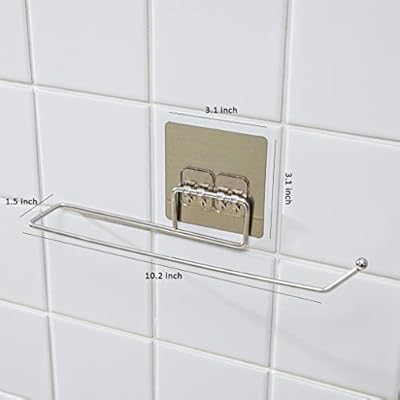 Stainless Steel Punch Free Paper Towel Holders Countertop Cross