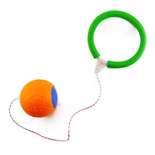 Neworkg GSports Skip Ball Set: Six Jumping Toy Assorted Colors Swing Balls - Great Kids Fitness Game for Boys and Girls - Thumbnail 2