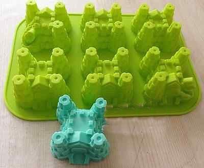 Silicone Castles Baking Cake Chocolate Soap Candy Jelly Ice Mold Mould Pan 420