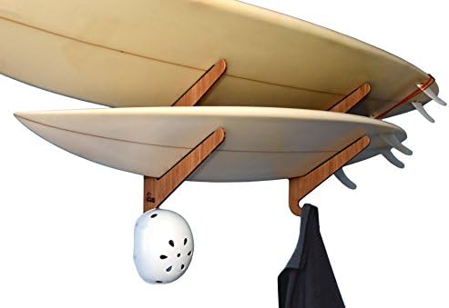 Bamboo Surfboard Storage Rack for 2 Boards - Grassracks Kaua'i Duo
