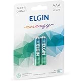 Kit Pilhas Alcalinas com 2X AAA Palito, Elgin, Baterias