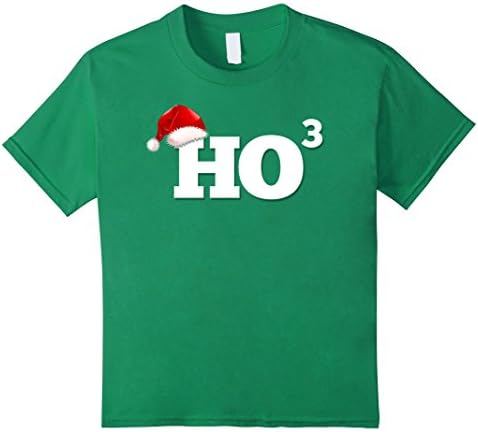Kids Ho Ho Ho Christmas Funny T-Shirt 4 Kelly Green