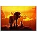 Allenjoy 7x5ft African Jungle Safari Scenic Backdrop Wild Lion Tropical Sunset Grassland Photography Background Baby Shower Birthday Theme Party Decorations Cake Table Banner Photo Booth Prop