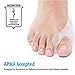 NatraCure Gel Big Toe Bunion Guards & Toe Spreaders - 1315-M RET6PK - (6 Pieces) - (For Pain Relief from Crooked Toes, Pressure, and Hallux Bunions)