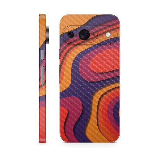 Carbon Fiber Phone Skin Compatible with Google Pixel 9 - Thermal Topography - P…