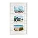 Prinz 3 Opening Seaside Wood Plank Collage Frame, 5 x 7, White