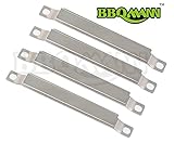 BBQMANN AF592(4-pack) Stainless Steel Crossover Tube for Gas Grill Models By Brinkmann, Charmglow(6 3/8