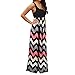 ❤Women Summer Dress,Todaies Womens Casual Dress Sleeveless Scoop Neck Wave Striped Tank Maxi Long Dress 2018