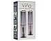 Vina Electric Salt and Pepper Grinder Set - Battery Operated, Stainless Steel, Automatic Pepper Shaker Mill with Led Light and Adjustable Coarseness for Flavor & Seasoning, Pack of 2