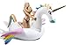 CAPTAIN FLOATY Giant Rainbow Pegasus Unicorn Pool Float, Swim Raft Floatie Lounger for Kids and Adults (Luxury Model)