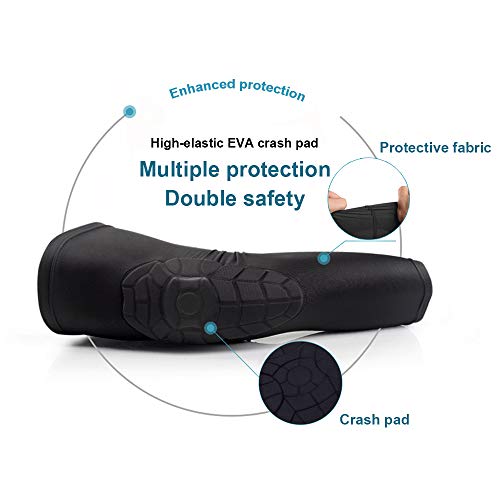 image for AceList Kids/Youth 5-12 Years Sports Honeycomb Compression Knee Pad El