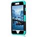 iPhone 6s Case,iPhone 6 Case,Soft Interior Silicone Rubber Bumper Hard Shell Solid PC Back,Shock-Absorption Anti-Scratch Hybrid Heavy Duty Dual-Layer Slim Cover for Apple iPhone 6 6S 4.7-Black Teal