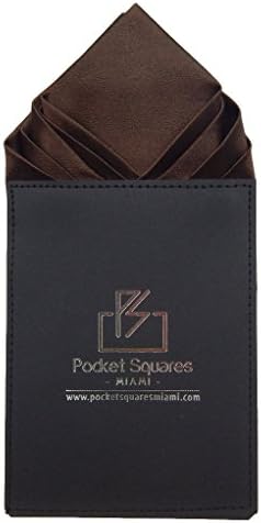 Pocket Squares Miami Men's Aspen 7¾ x 3¾ Brown
